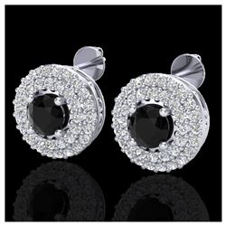 1.40 ctw VS/SI Diamond Earrings 18K White Gold - REF-84F9N - SKU:20191