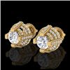 Image 1 : 2.75 ctw VS/SI Diamond Stud Earrings 18K Yellow Gold - REF-320A2V - SKU:36952