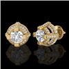 Image 2 : 2.75 ctw VS/SI Diamond Stud Earrings 18K Yellow Gold - REF-320A2V - SKU:36952