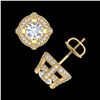 Image 3 : 2.75 ctw VS/SI Diamond Stud Earrings 18K Yellow Gold - REF-320A2V - SKU:36952