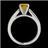 Image 2 : 1.25 ctw SI/I Fancy Intense Yellow Diamond Ring 10K White Gold - REF-188N2A - SKU:35012