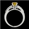 Image 2 : 1.40 ctw SI/I Fancy Intense Yellow Diamond Ring 10K Rose Gold - REF-190M9F - SKU:35004