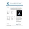 Image 4 : 1.57 ctw Fancy Intense Blue Diamond Necklace 18K White Gold - REF-154H5M - SKU:37635