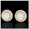 Image 1 : 2 ctw VS/SI Diamond Stud Earrings 18K Yellow Gold - REF-263N6A - SKU:21471