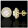 Image 2 : 2 ctw VS/SI Diamond Stud Earrings 18K Yellow Gold - REF-263N6A - SKU:21471