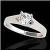 Image 1 : 1.50 ctw H-SI/I Diamond Solitaire Ring 10K White Gold - REF-247Y4X - SKU:35164