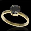 Image 2 : 2 ctw Black VS/SI Diamond Ring 18K Yellow Gold - REF-83N6A - SKU:22216