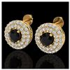 Image 1 : 1.40 ctw VS/SI Diamond Earrings 18K Yellow Gold - REF-84X9R - SKU:20192