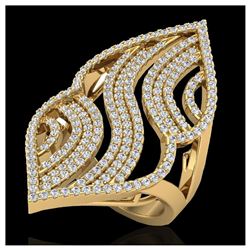 2 ctw VS/SI Diamond Ring 14K Yellow Gold - REF-180N9A - SKU:20870
