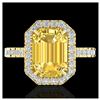 Image 1 : 4.50 ctw Citrine And VS/SI Diamond Ring 18K Yellow Gold - REF-60V7Y - SKU:21424