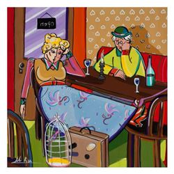 Rina Maimon, "Offer Advice" Original Acrylic Painting on Canvas; Hand Signed and with COA