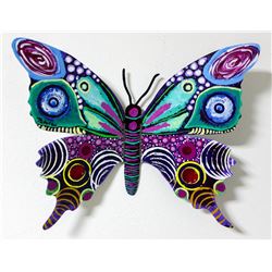 Patricia Govezensky- Original Painting on Cutout Steel "Butterfly CCVI"