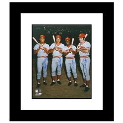 "The Big Four" Framed Photograph Autographed by the Big Red Machine's Johnny Bench, Tony Perez, Joe 