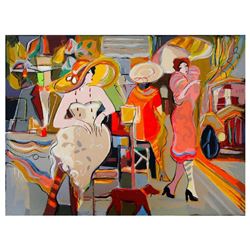 Isaac Maimon, "Elite Boulevard" Limited Edition Serigraph, Numbered and Hand Signed with Letter of A