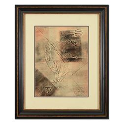 Neal Doty (1941-2016), Framed Original Mixed Media Linocut, Hand Signed with Certificate of Authenti