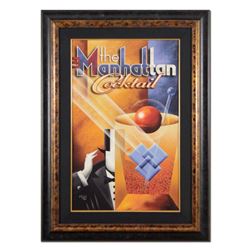 Mike Kungl, "Manhattan Cocktail" Limited Edition (34" x 47.5"), Numbered and Hand Signed with Certif