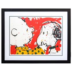 Tom Everhart- Hand Pulled Original Lithograph "Doggie Dearest"