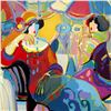 Image 2 : Isaac Maimon, "Manuela Y Sofi" Original Acrylic Painting, Hand Signed with Certificate of Authentici