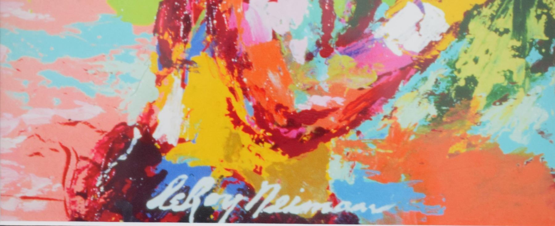 Leroy Neiman Offset Lithograph Rocky Vs Apollo