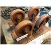 Image 1 : TWIN 2 WHEEL H.D. CART WHEELS