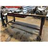 Image 1 : STEEL WORK TABLE ON WHEELS