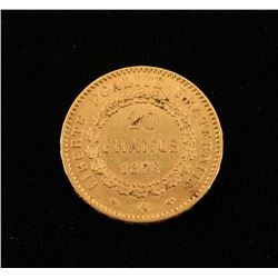 France Gold 20 Francs Lucky Angel