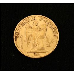 France Gold 20 Francs Lucky Angel