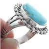 Image 2 : Kingman Turquoise Sterling Silver Navajo Ring