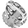 Image 3 : Kingman Turquoise Sterling Silver Navajo Ring