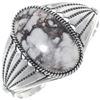 Image 1 : Wild Horse Magnesite Sterling Silver Cuff Bracelet