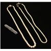 Image 2 : Lot of 2 Pearl Necklaces(1) Brooch