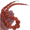 Image 2 : Native American Graduated Coral Disc Bead Navajo