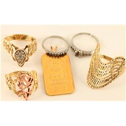 Lot of 4 Ladies Rings & Pendant