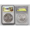 Image 2 : 2011 AND 2012 AMERICAN SILVER EAGLES MS 70