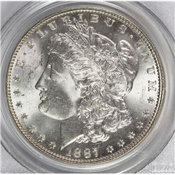 1887 MORGAN SILVER DOLLAR