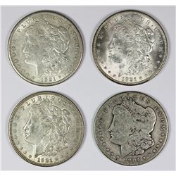 (4) MORGAN SILVER DOLLARS