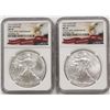 Image 1 : (2) 2016 AMERICAN SILVER EAGLES