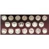 Image 1 : 1971 FRANKLIN MINT 20 COIN .999 SILVER