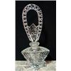 Image 1 : Heavy old pressed glass perfume bottle 