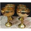 Image 1 : Set of four brass wines 4 3/4 tall win