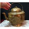 Image 1 : Decorative cast brass teapot with raise