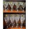Image 1 : Set of sixteen 24% lead crystal pieces of stemware with