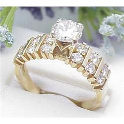 Diamond ring center stone .78ct with 1.