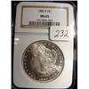 Image 1 : 1880-S Morgan Silver Dollar  NGC  MS 65