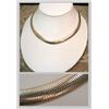 Image 1 : Sterling silver flat snake chain 8mm 16