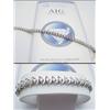 Image 1 : 14kt white gold bracelet containing 35 