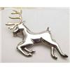 Image 1 : Sterling silver reindeer pin