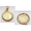 Image 1 : $2.50 Gold Indian Coin in a 14kt yellow