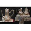 Image 1 : Beautiful ornate 52oz sterling tea set 
