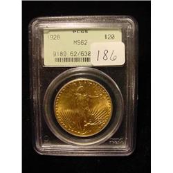 1928 $20.00 Saint Gaudens Gold Coin  PC